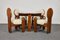 Sheepskin Dining Chairs by Maria Szedleczky, Hungary, 1976, Set of 5, Image 1