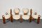 Vintage Dining Chairs in Sheepskin by Maria Szedleczky, Hungary, 1980s, Set of 4 10