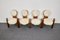 Vintage Dining Chairs in Sheepskin by Maria Szedleczky, Hungary, 1980s, Set of 4 8