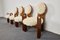 Vintage Dining Chairs in Sheepskin by Maria Szedleczky, Hungary, 1980s, Set of 4 3