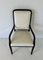 Italian Art Deco Style Cream Velvet and Black Lacquered Chairs, 1980s, Set of 6 11
