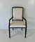 Italian Art Deco Style Cream Velvet and Black Lacquered Chairs, 1980s, Set of 6 10
