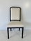 Italian Art Deco Style Cream Velvet and Black Lacquered Chairs, 1980s, Set of 6 4