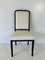 Italian Art Deco Style Cream Velvet and Black Lacquered Chairs, 1980s, Set of 6, Image 4