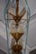 Murano Kunstglas Kronleuchter aus transparentem Messing & Messing, 2000er 9