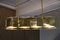Murano Kunstglas Kronleuchter aus transparentem Messing & Messing, 2000er 10