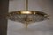 Mid-Century Murano Glass and Brass Pendant Light, 1990s 7