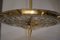 Mid-Century Murano Glass and Brass Pendant Light, 1990s 5