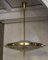 Mid-Century Murano Glass and Brass Pendant Light, 1990s 1