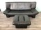 Set of Leather Sofa with Pouf by Nicoletti Salotti for Interline, Italy, 1980s 1