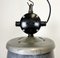 Large Grey Enamel Industrial Factory Pendant Lamp from Elektrosvit, 1960s, Image 4