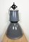 Large Grey Enamel Industrial Factory Pendant Lamp from Elektrosvit, 1960s, Image 17