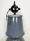 Lámpara colgante de fábrica industrial grande esmaltada en gris de Elektrosvit, años 60, Imagen 15