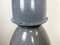 Lámpara colgante de fábrica industrial grande esmaltada en gris de Elektrosvit, años 60, Imagen 5