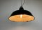 Industrial Black Enamel Factory Pendant Lamp with Iron Top, 1960s 10