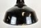 Industrial Black Enamel Factory Pendant Lamp with Iron Top, 1960s 4