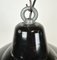 Industrial Black Enamel Factory Pendant Lamp with Iron Top, 1960s 8
