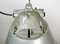 Lámpara colgante industrial a prueba de explosiones gris con pantalla de aluminio de Zaos, años 70, Imagen 9