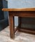Tavolo grande rustico rustico in quercia, anni '40, Immagine 2
