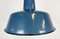 Industrial Blue Enamel Factory Pendant Lamp, 1960s 5