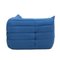 Canapé Togo en Velours Bleu par Michel Ducaroy pour Ligne Roset, 1970s, Set de 4 9