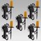 Dragon Wall Sconces, Italy, 1900s, Set of 5 2