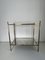 French Metal and Pine Side Table with Shelves, Image 1