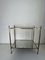 French Metal and Pine Side Table with Shelves 9