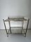 French Metal and Pine Side Table with Shelves, Image 8