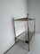 French Metal and Pine Side Table with Shelves, Image 4