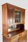 Art Nouveau Buffet in Carved Walnut with Stained Glass and Mirror, France, 1910s 6