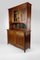 Art Nouveau Buffet in Carved Walnut with Stained Glass and Mirror, France, 1910s, Image 2