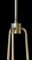 Ceiling Lamp in Opaque Glass and Brass, 1950s, Image 6