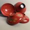 Urushi Rice Bowls with Bird Motif, Japan, 1912-1926, Set of 2 4