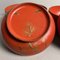 Urushi Rice Bowls with Maki-E Crane Motif, Japan, Set of 2 12