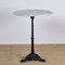 Bistro Table with White Marble Top & Iron Base, France, 1965 1