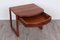 Small Teak Table with Drawer, Denmark, 1970s, Image 3