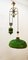 Lámpara de suspensión de vidrio verde, Imagen 1