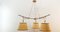 Metal and Parchment Suspension Light, Image 1