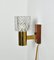 Brass and Teak Sconce attributed to Carl Fagerlund for Orrefors, 1960s, Image 2