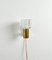 Brass and Teak Sconce attributed to Carl Fagerlund for Orrefors, 1960s, Image 4