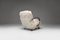 Vintage Model C Armchairs in White Tibetan Lambswool attributed to Jindrich Halabala, 1930s, Set of 2, Image 6