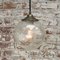 Lampada a sospensione vintage in vetro a bolle e ottone, Olanda, Immagine 5