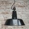 Vintage Industrial Black Enamel Factory Pendant Light by Philips, Image 4