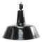 Vintage Industrial Black Enamel Factory Pendant Light by Philips, Image 1