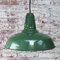 Vintage Industrial American Green Enamel Pendant Lights by Benjamin for Benjamin Electric Manufacturing Company, Image 4