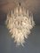 Vintage Murano Glass Chandelier with Glass Petals, 1983 5