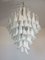 Vintage Murano Glass Chandelier with Glass Petals, 1983 7