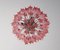 Quadriedri Murano Ceiling Light with Pink Prisms, 1990s 7