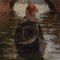 Pietro Fragiacomo, Canal de Venecia, década de 1900, óleo sobre tabla, Imagen 4